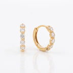 Mini Diana Diamond Huggie Hoops