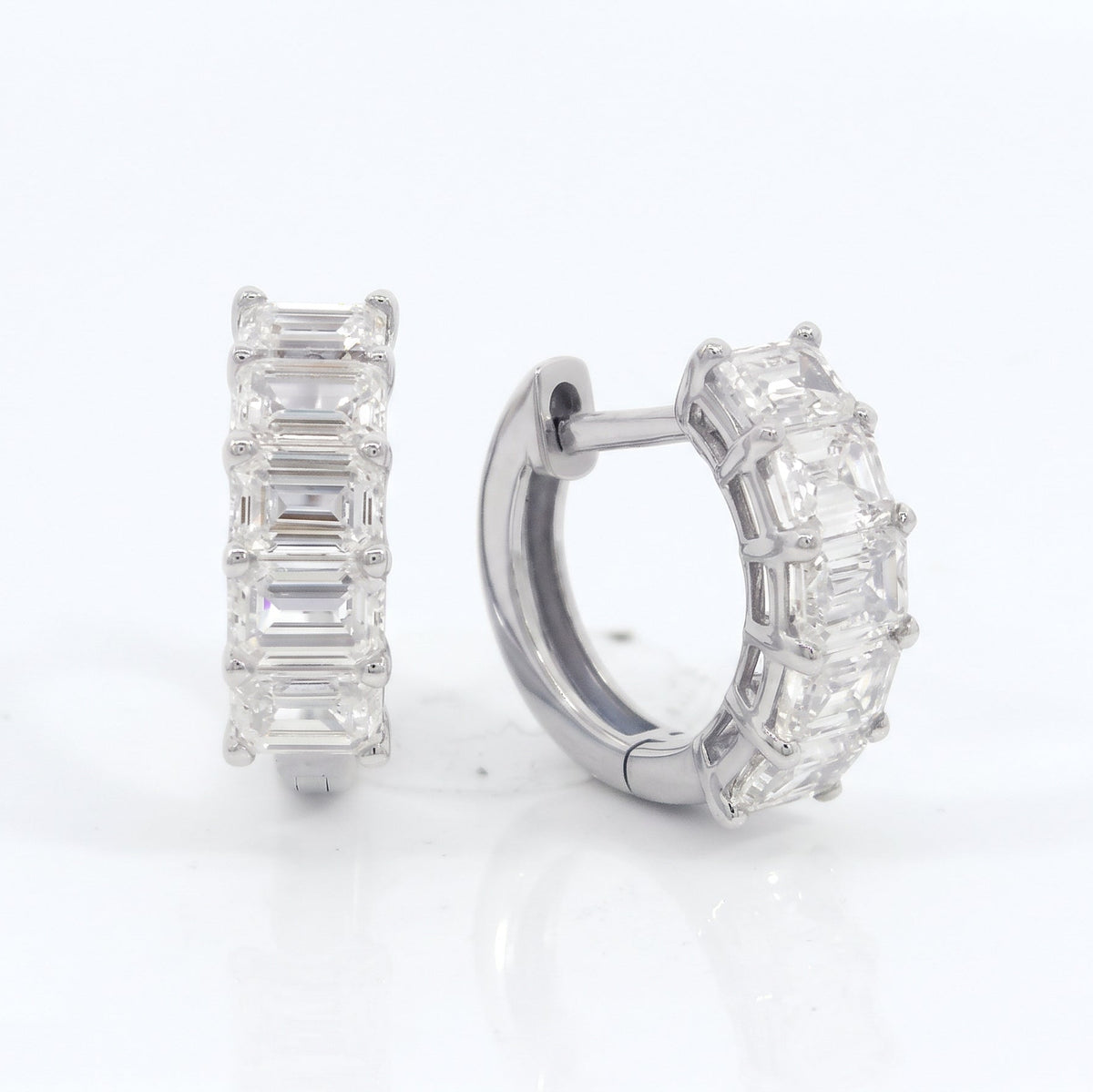 Audrey Diamond Huggie Hoops