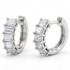 Audrey Diamond Huggie Hoops