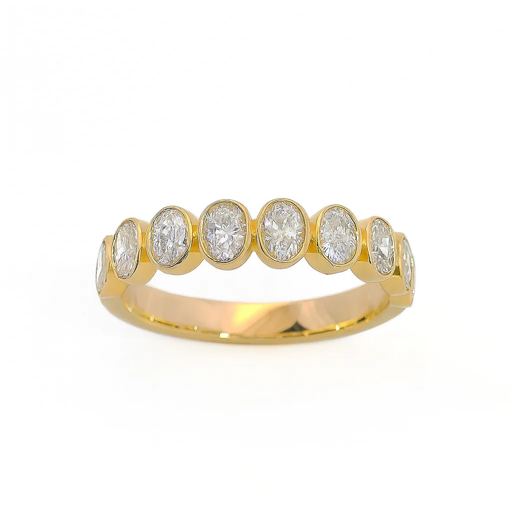 Lab Grown Lilac Oval Diamond Pinky Ring, 0.90 CTTW