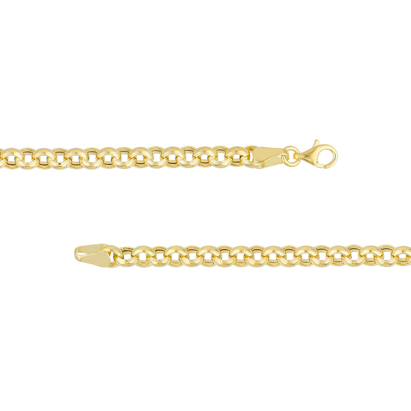 Large Light Rolo Chain Necklace, 20 Inches