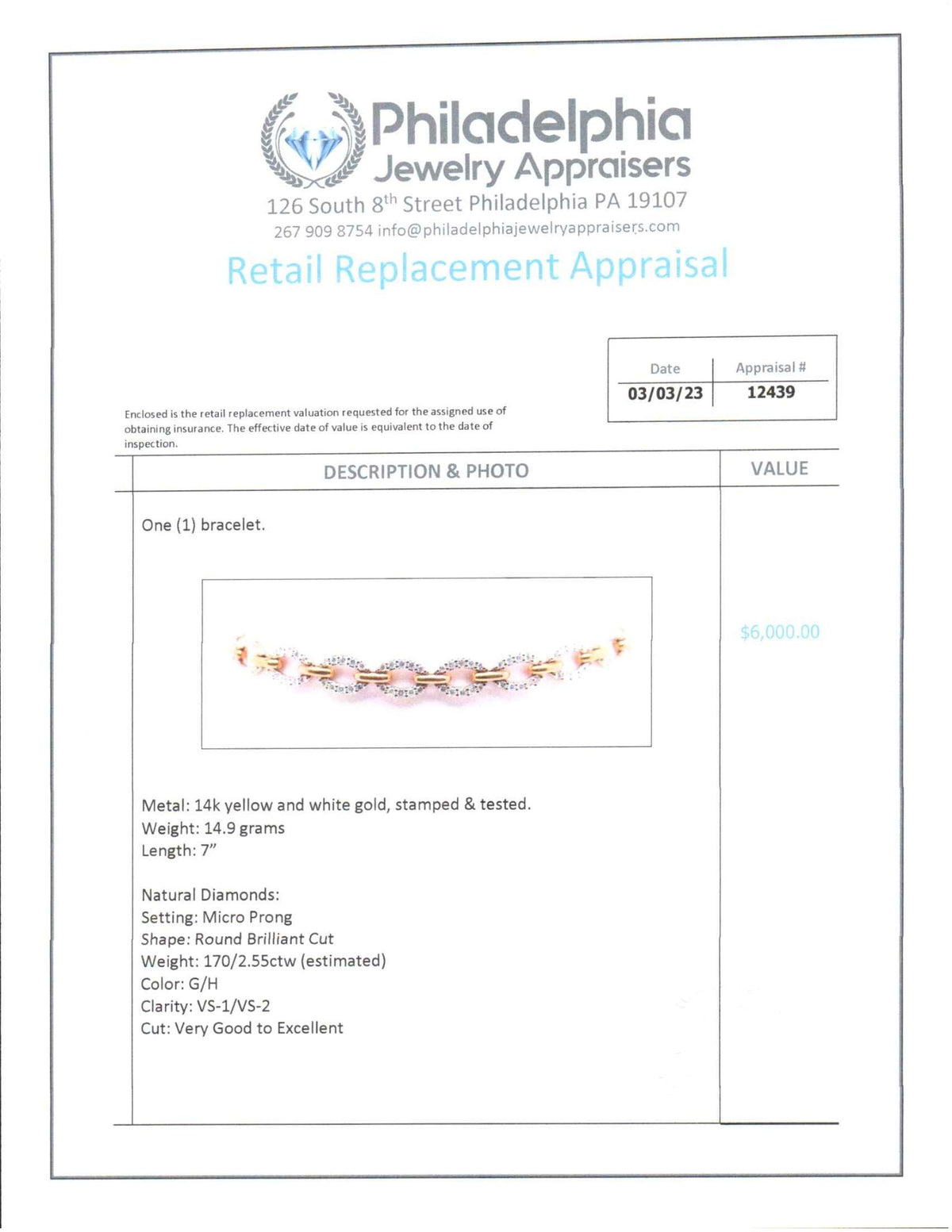 Previously Loved Two Toned Diamond Link Bracelet - Carter's Collective Fine Jewelry