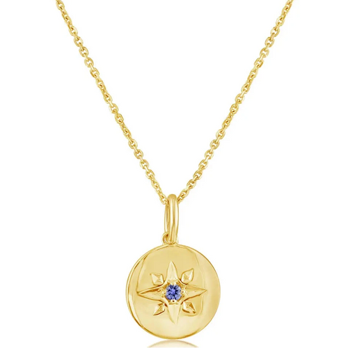 Star Sapphire Pendant with Cable Chain - Carter's Collective Fine Jewelry