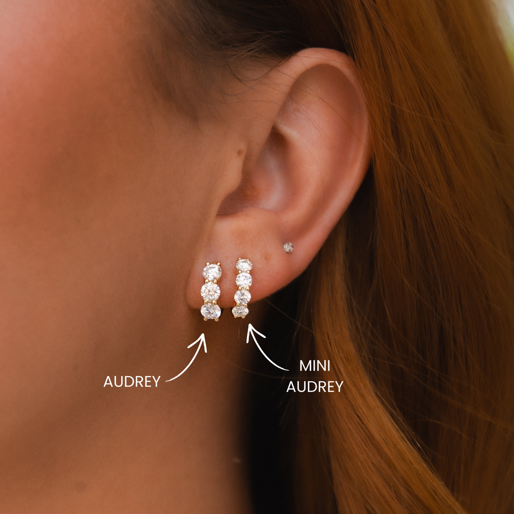 Mini Audrey Diamond Huggie Hoops