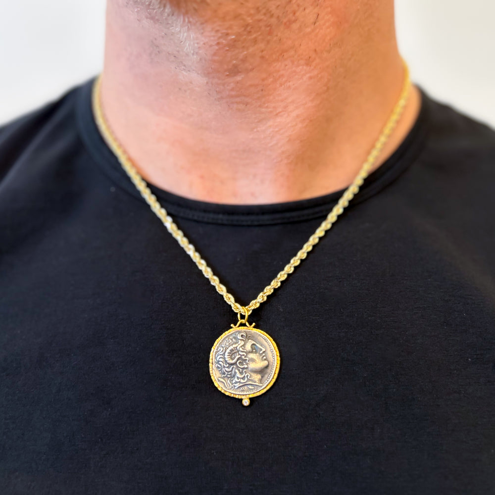 Handmade Alexander the Great Coin Charm