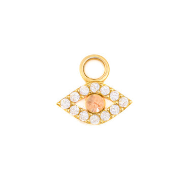 Opal & Diamond Evil Eye Charm - Carter's Collective Fine Jewelry