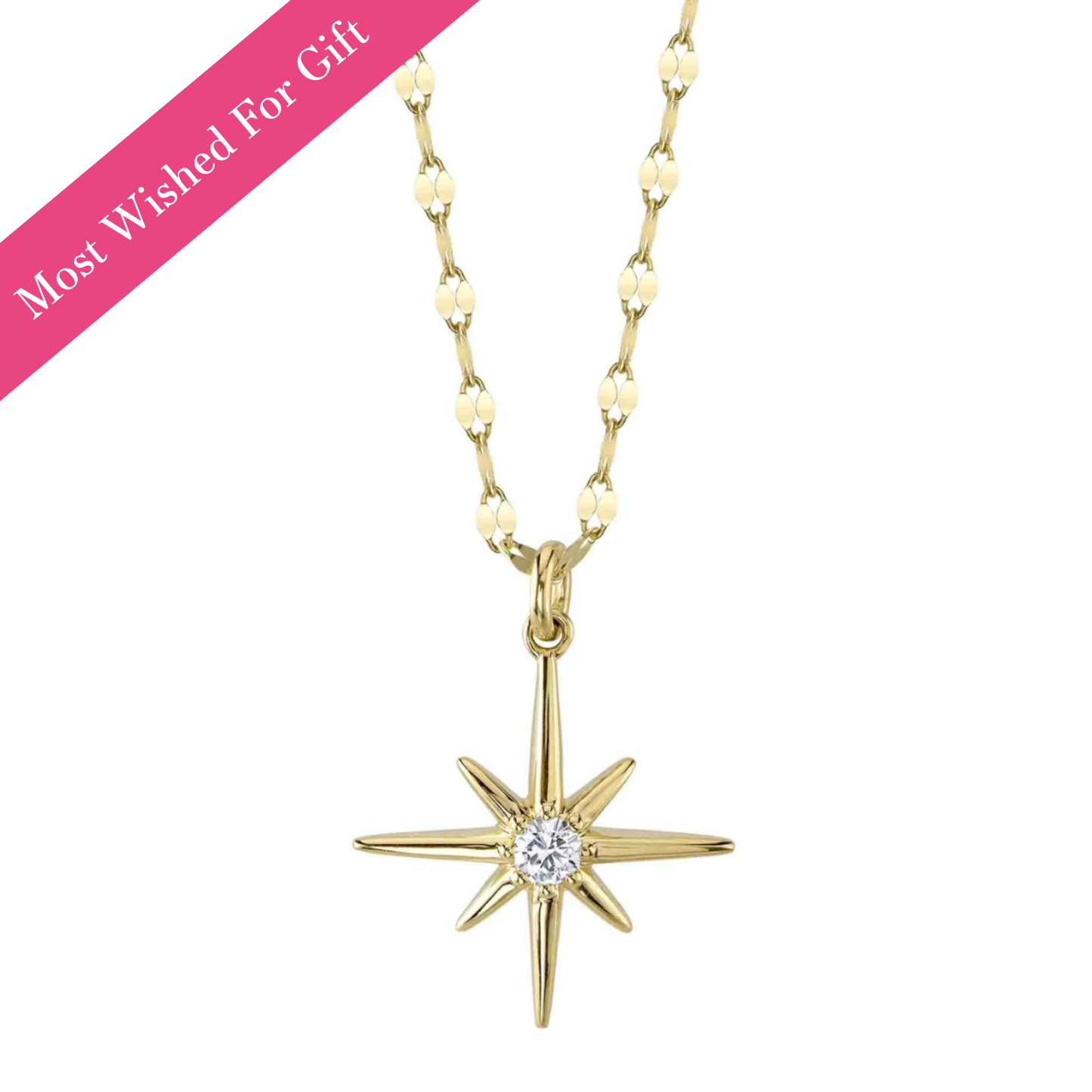 North Star Diamond Necklace, 0.08 CTTW