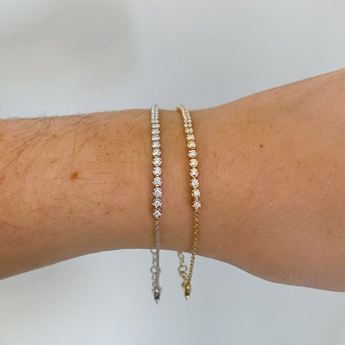 Mini Tennis Bracelet with Lobster Clasp, 0.31 CTTW - Carter's Collective Fine Jewelry