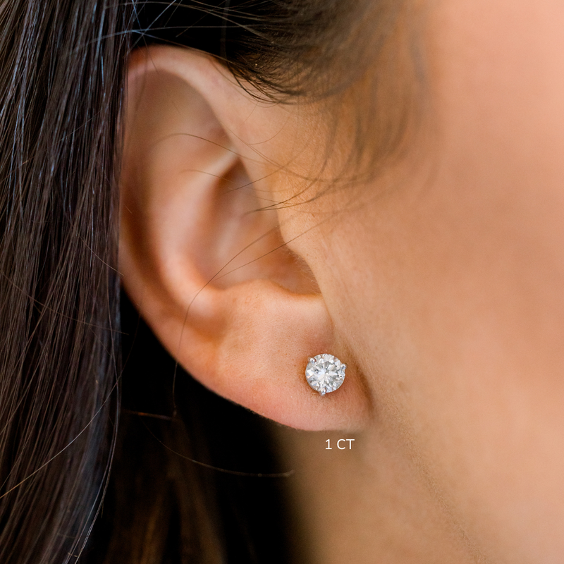 Lab Grown Diamond Stud Earrings