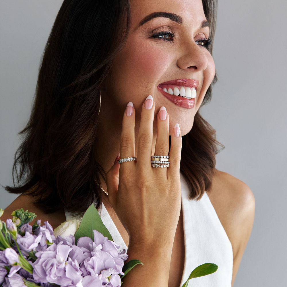 
                  
                    Cassia Yellow Gold Flat Stackable Spacer Wedding Band - Carter's Collective Fine Jewelry
                  
                