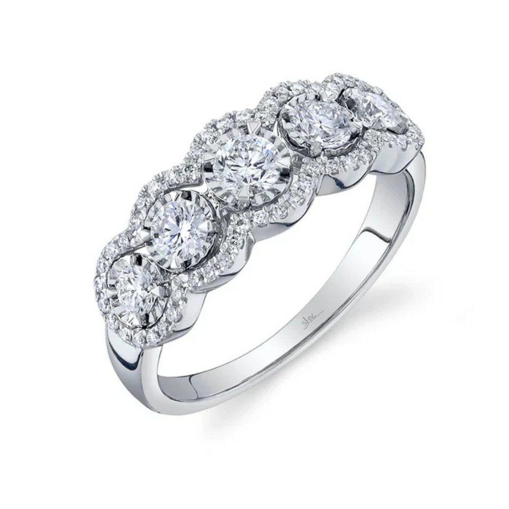 Illusion Set Diamond Fashion Ring, 0.81cttw