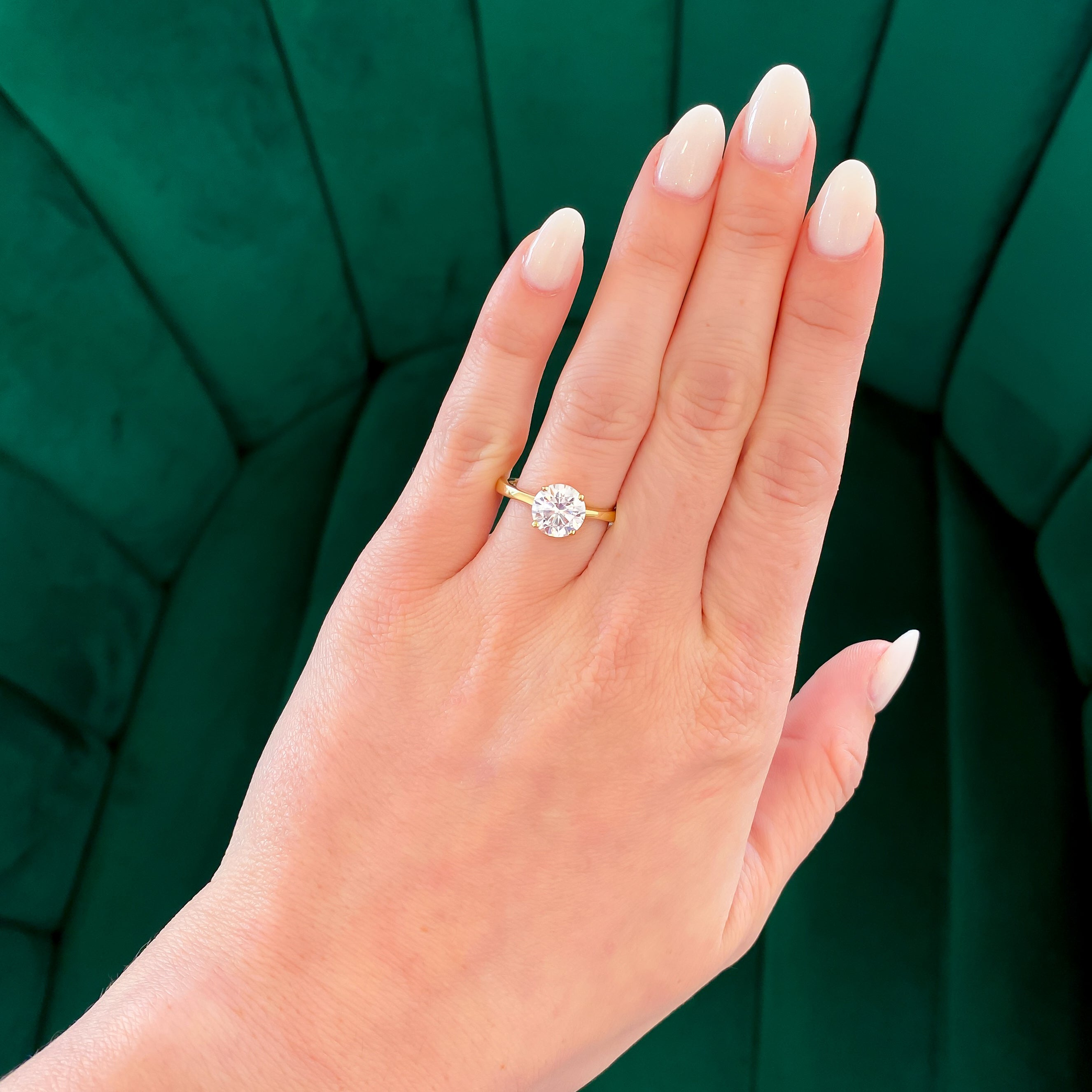 8mm Tapered Flat Band Solitairet Engagement Ring Setting Does Not Include Center Stone Carter s Collective Fine Jewelry