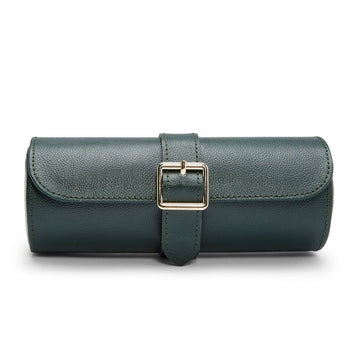 British Racing Green Triple Watch Roll - Carter's Collective Fine Jewelry