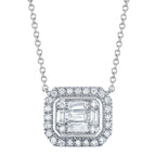 Diamond Mosiac Baguette Pendant Necklace - Carter's Collective Fine Jewelry