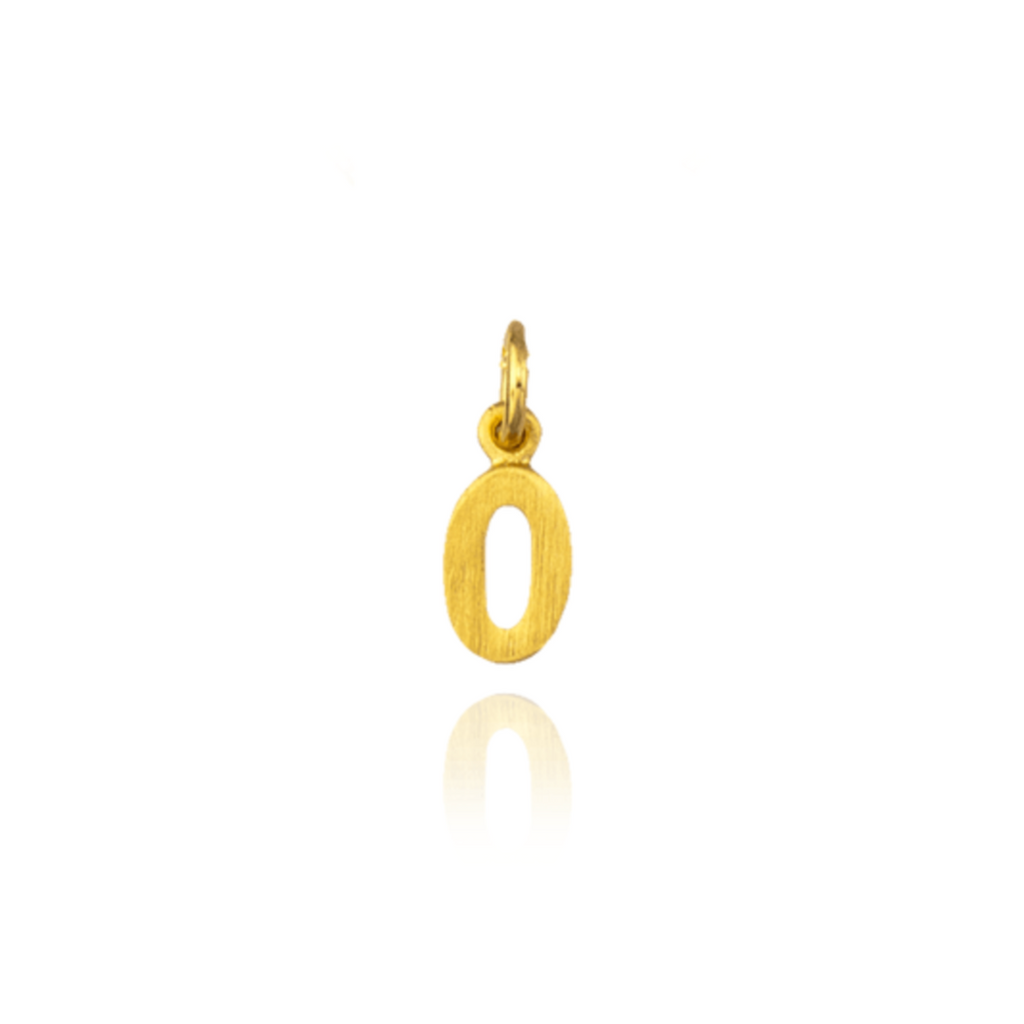 Petite Number 0 Charm - Carter's Collective Fine Jewelry