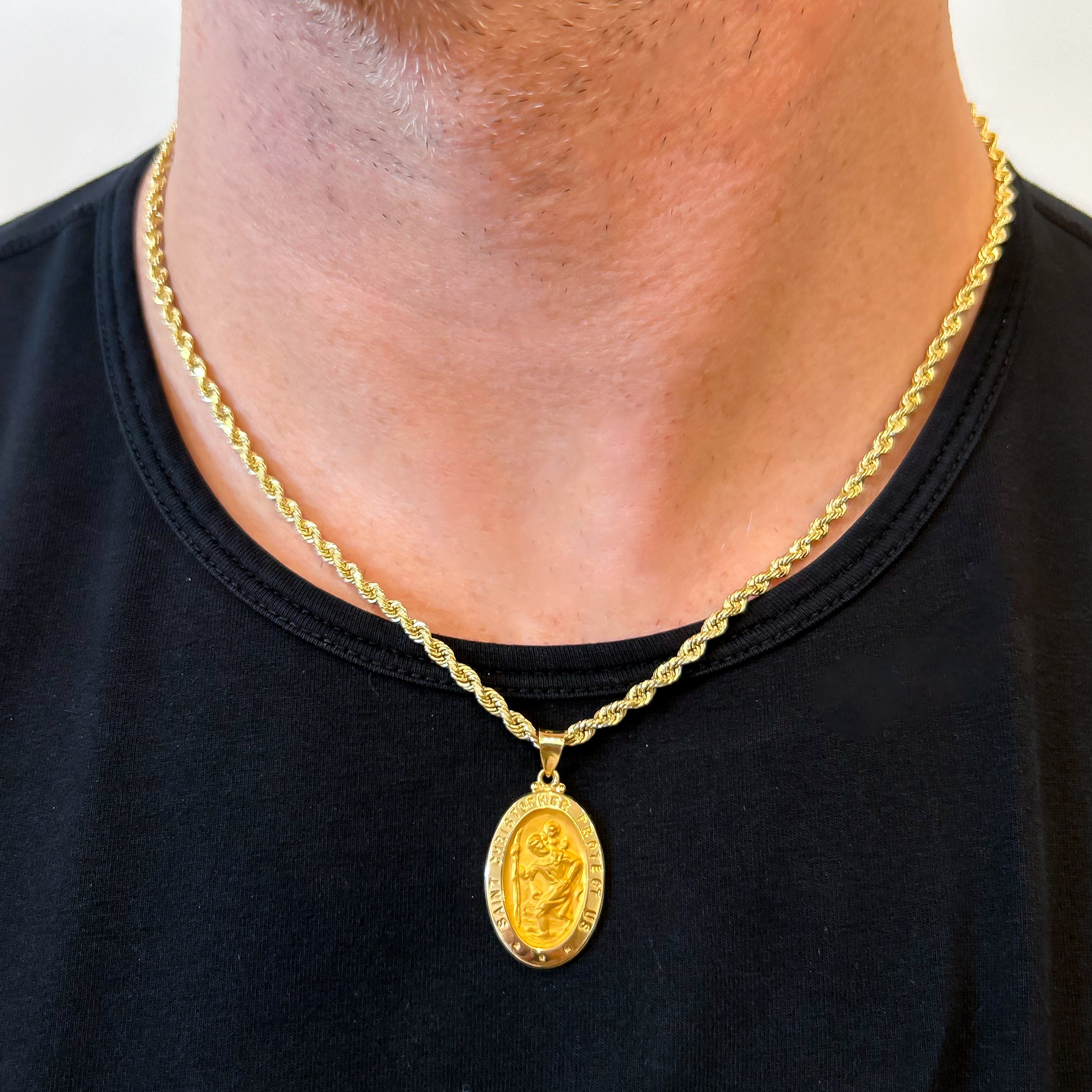 St. Christopher Medal Men's Pendant - Last Chance - Carter's Collective Fine Jewelry