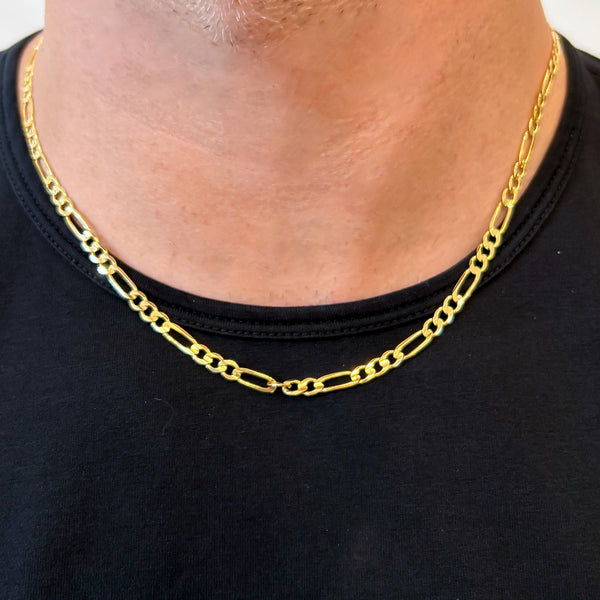 Men's Figaro Chain Necklace, 20 Inches