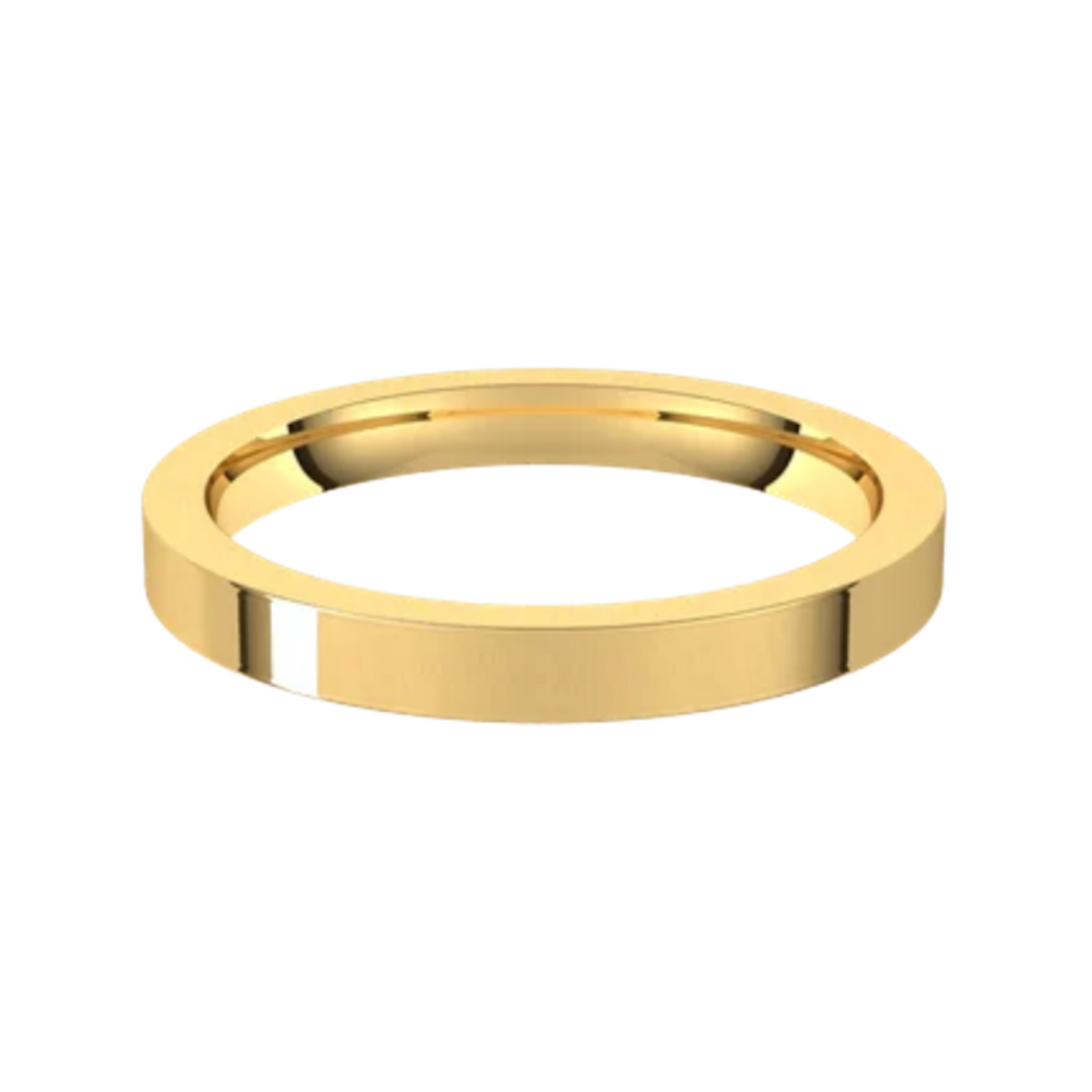 
                  
                    Cassia Yellow Gold Flat Stackable Spacer Wedding Band - Carter's Collective Fine Jewelry
                  
                