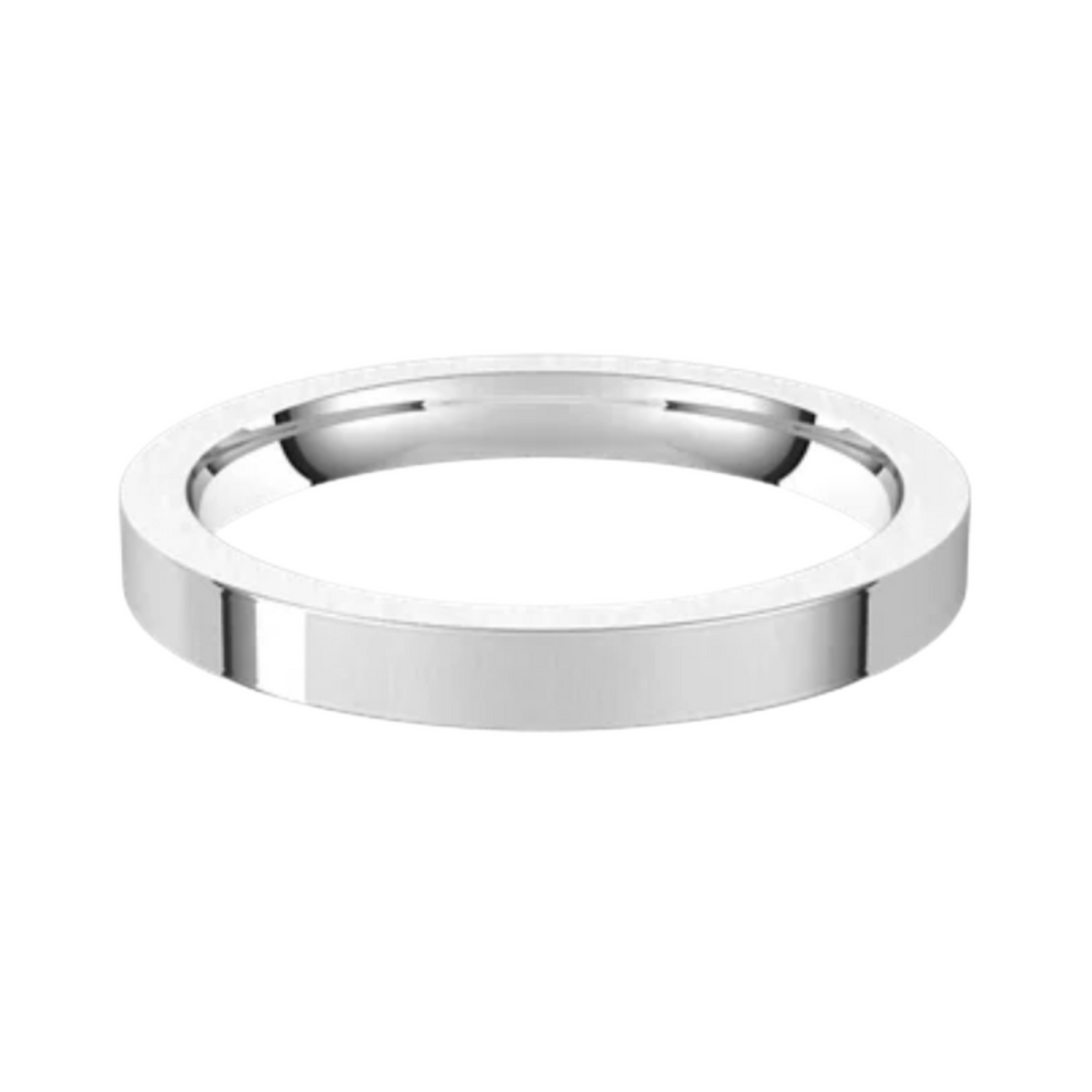 
                  
                    Cassia White Gold Flat Stackable Spacer Wedding Band - Carter's Collective Fine Jewelry
                  
                