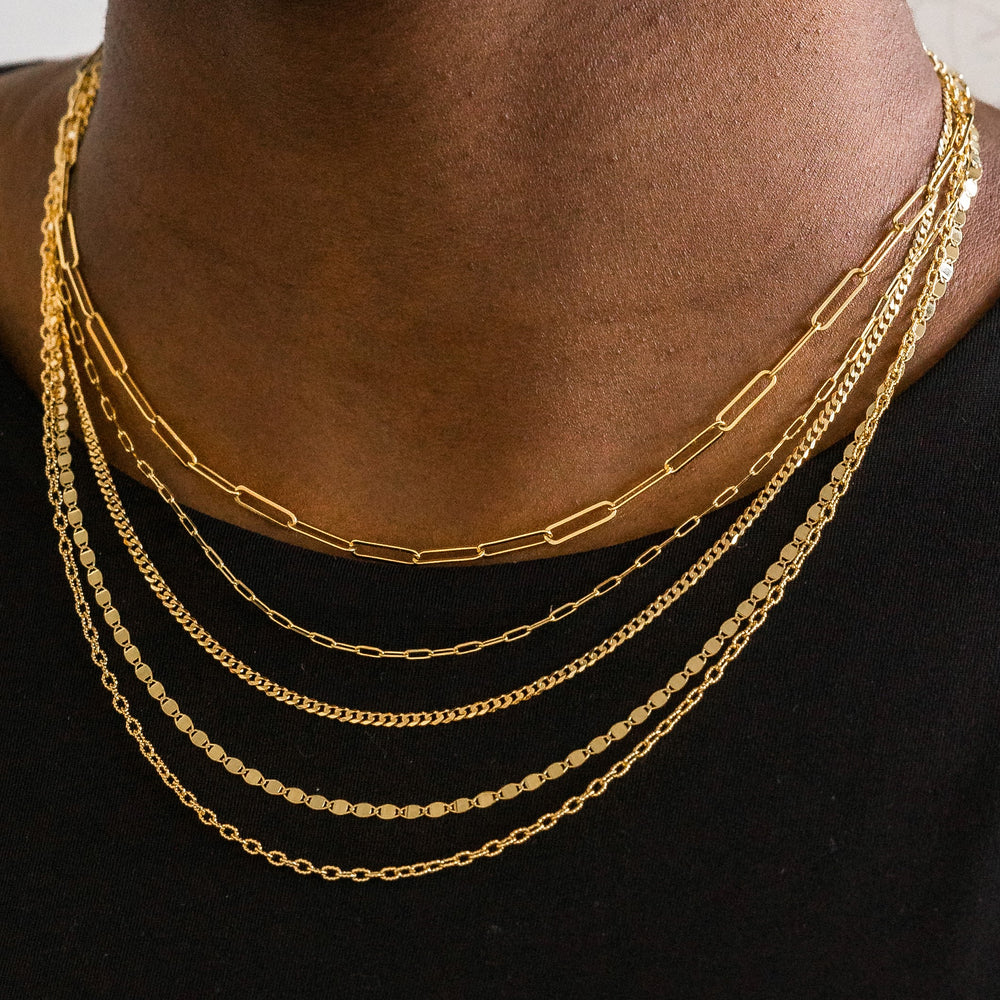 
                  
                    "Nike" Curb Chain Necklace, 18"
                  
                