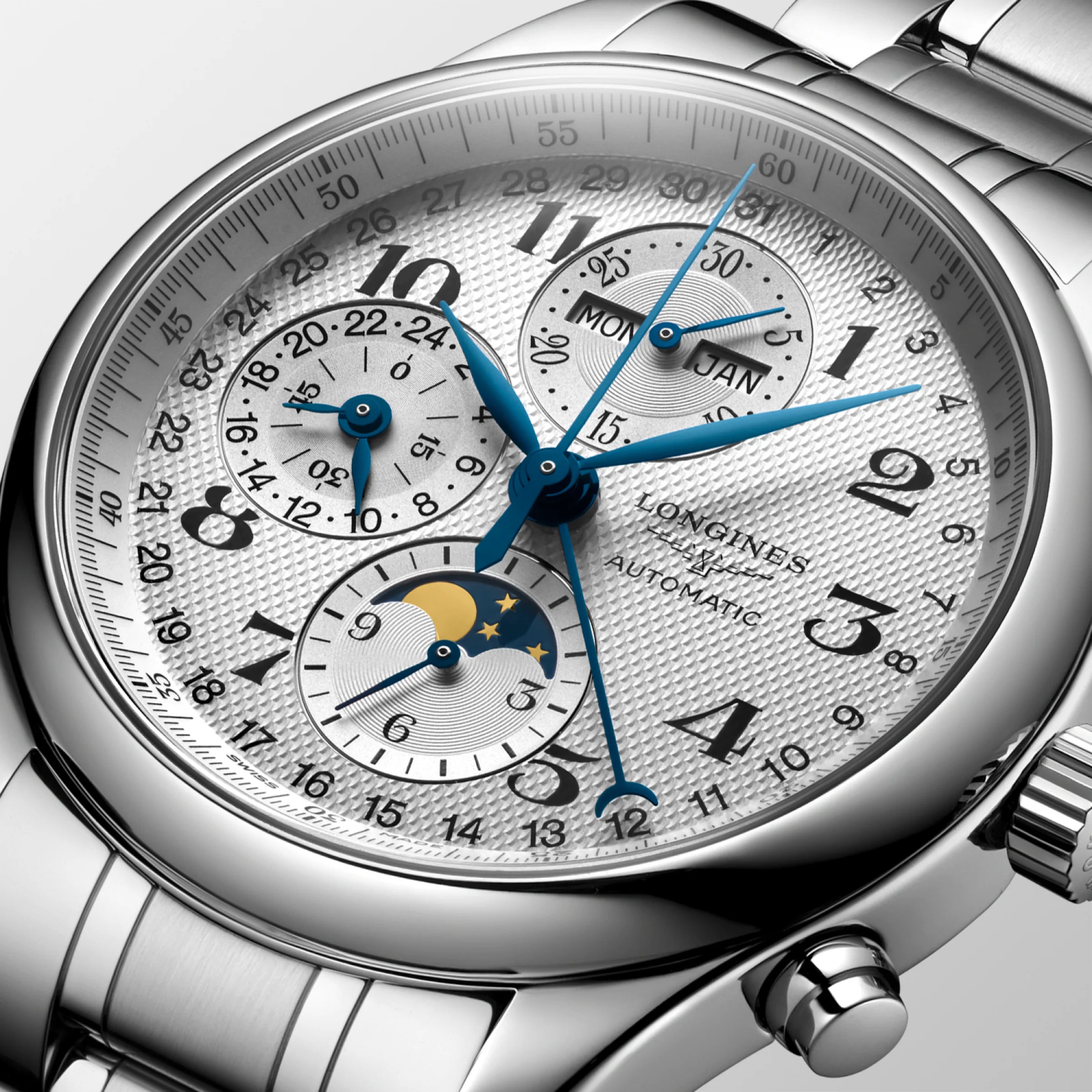 Longines Master Collection "Chronograph Moonphase" Watch, 42mm - Carter's Collective Fine Jewelry