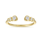 Bezel Set Contour Diamond Wedding Band, 0.15 CTTW - Carter's Collective Fine Jewelry