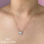 Diamond Mosiac Baguette Pendant Necklace - Carter's Collective Fine Jewelry