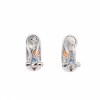 Multi-Colored Sapphire Bezel Set Huggies, 1.08 CTTW - Carter's Collective Fine Jewelry
