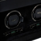 British Racing Black Double Watch Winder with Storage - Carter's Collective Fine Jewelry