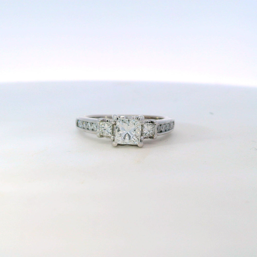 
                  
                    Previously Loved Princess Cut Diamond Three Stone Engagement Ring
                  
                