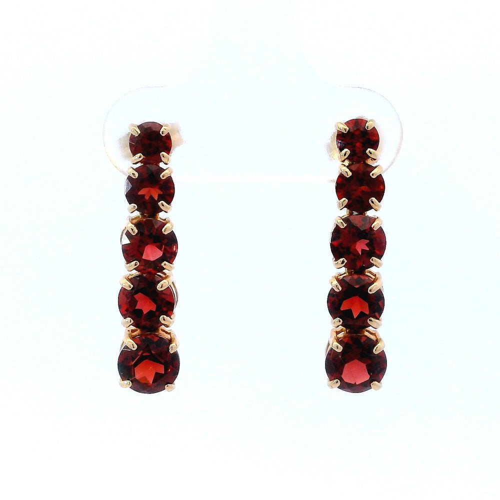 
                  
                    Graduated Garnet Dangle Earrings
                  
                