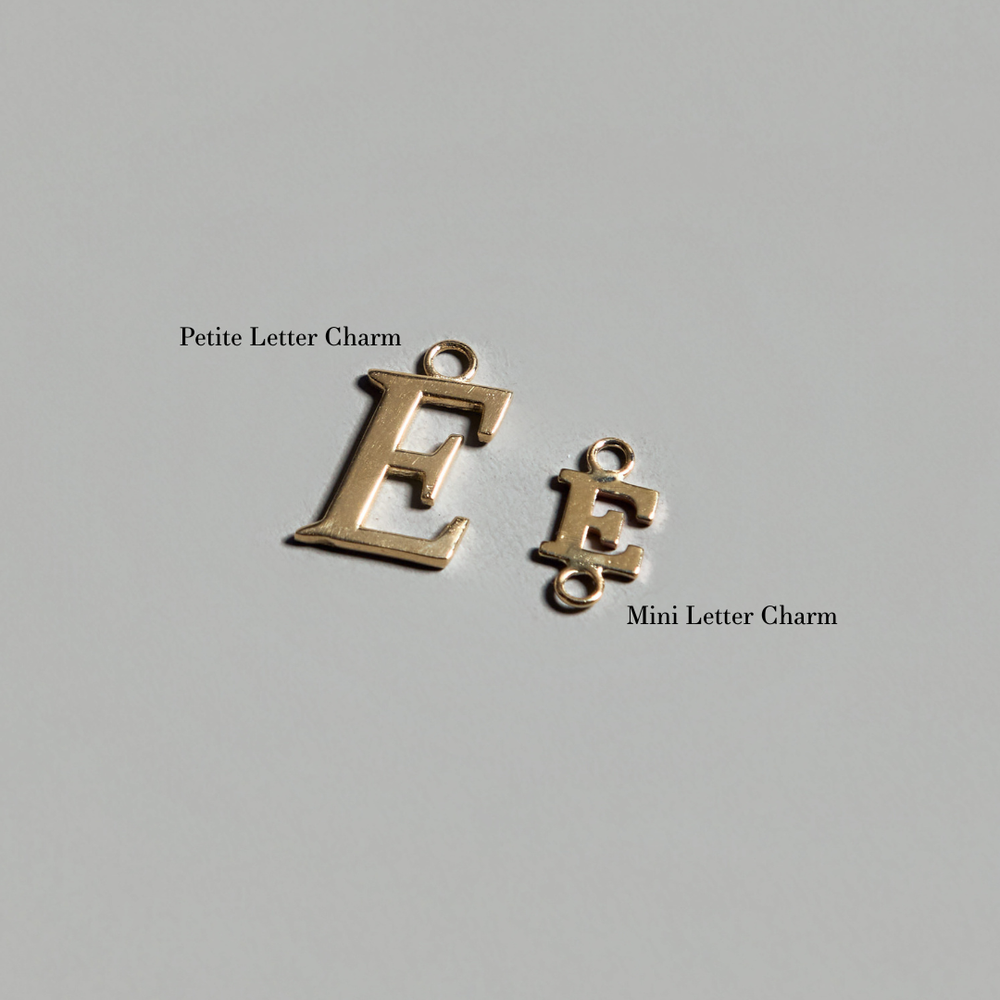 Petite Letter Initial Charm - Carter's Collective Fine Jewelry