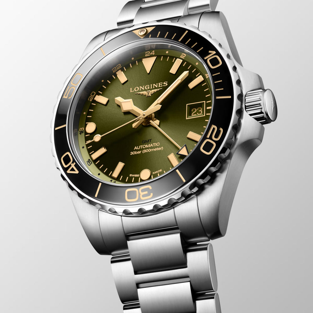 
                  
                    Longines "Hydroconquest" Diver's Watch with Sunray Green Dial, 41mm - Carter's Collective Fine Jewelry
                  
                