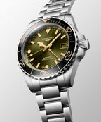Longines "Hydroconquest" Diver's Watch with Sunray Green Dial, 41mm - Carter's Collective Fine Jewelry