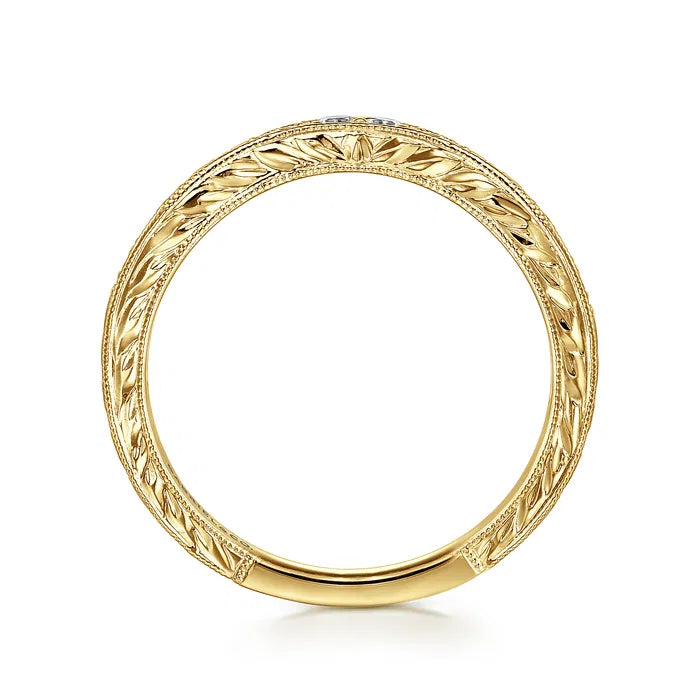 Micro Pavé Diamond Contour Wedding Band, 0.24 CTTW - Carter's Collective Fine Jewelry