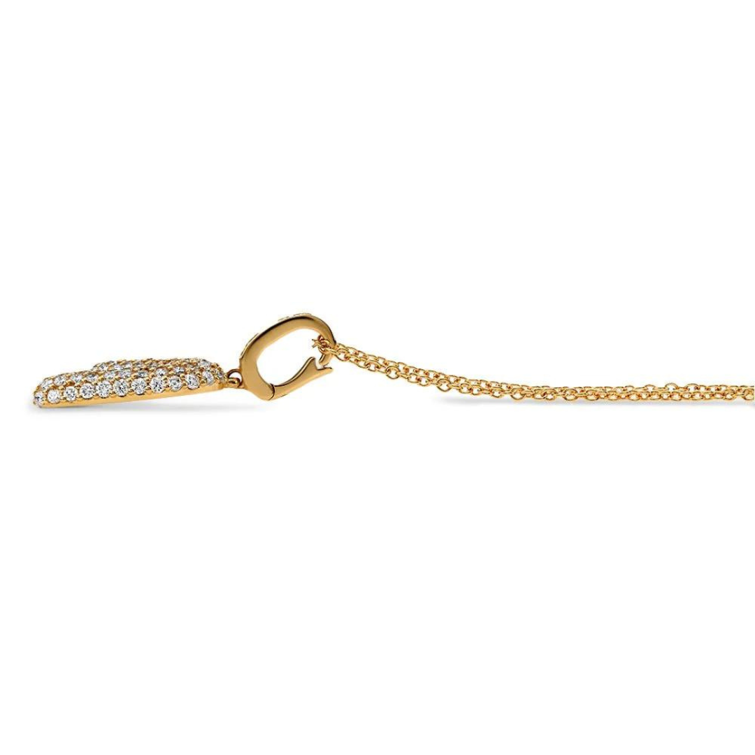 Bubble Initial Diamond Pendant - Carter's Collective Fine Jewelry