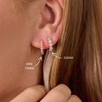 Mini Diana Diamond Huggie Hoops