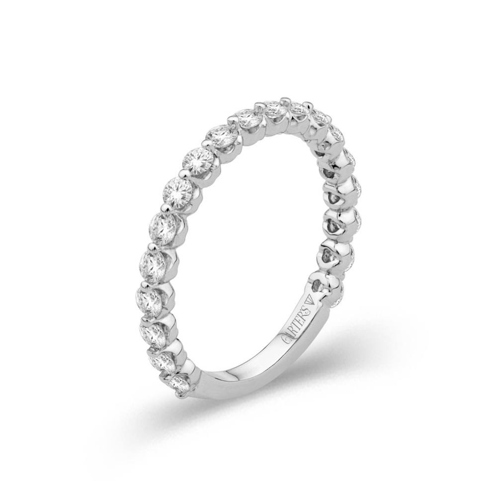 
                  
                    Posey Illusion Set Shared Prong Diamond Band, 1/2 Finger Coverage, 0.53 CTTW - Carter's Collective Fine Jewelry
                  
                