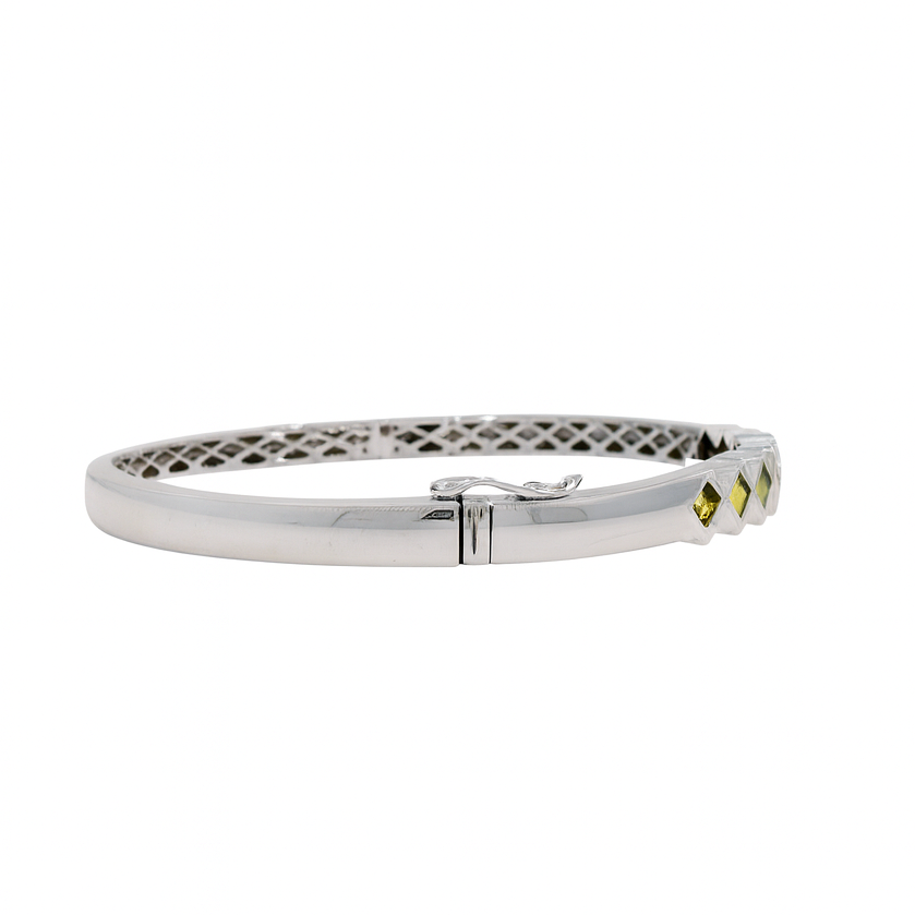 Princess-Cut Rainbow Sapphire Bezel Set Bracelet, 2.06 CTTW - Carter's Collective Fine Jewelry