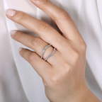 Contour Diamond Ring Enhancer Wedding Ring, 0.50 CTTW - Carter's Collective Fine Jewelry