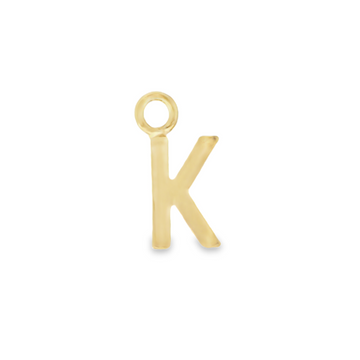 Petite Letter K Initial Earring Charm - Carter's Collective Fine Jewelry