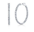 Round Diamond Hoop Earring 1.90cttw - Carter's Collective Fine Jewelry