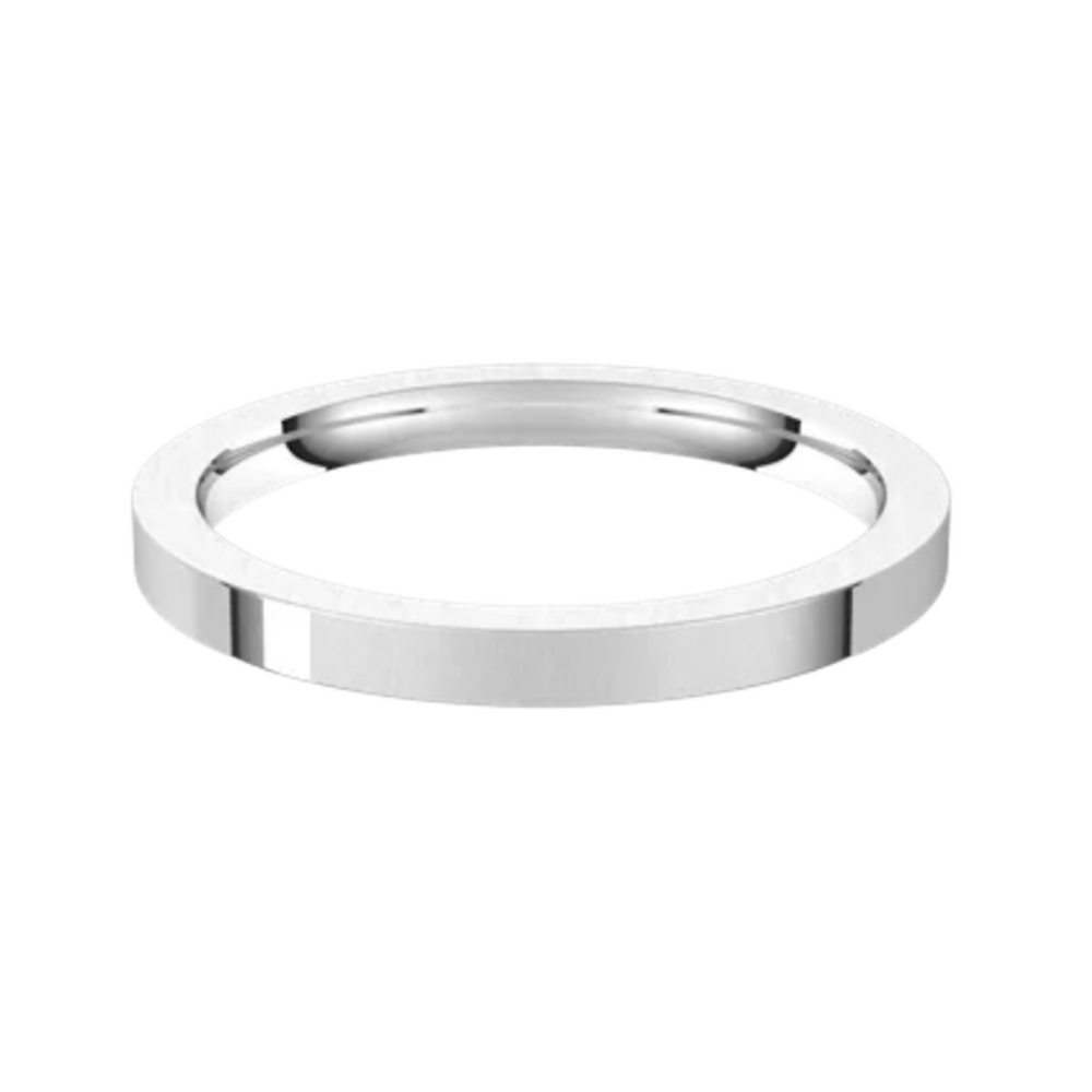
                  
                    Cassia White Gold Flat Stackable Spacer Wedding Band - Carter's Collective Fine Jewelry
                  
                