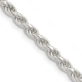 Men's Sterling Silver Rope Chain, 20"