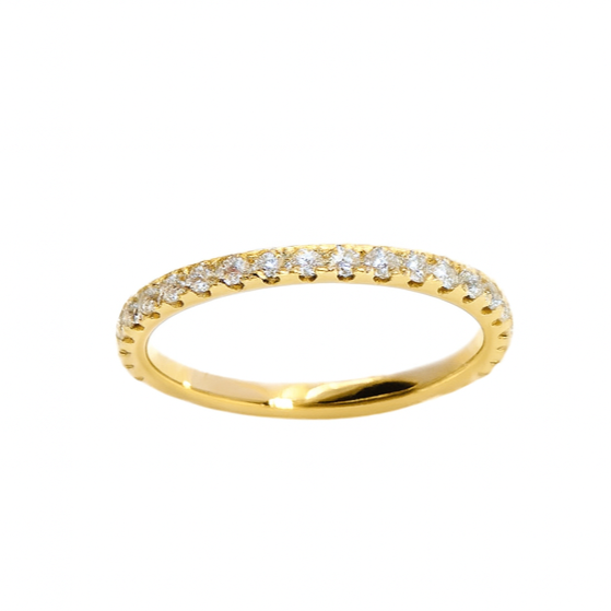 Yellow Gold Straight Diamond Wedding Band, 0.44 CTTW - Carter's Collective Fine Jewelry