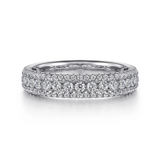 Triple Row Diamond Anniversary Band