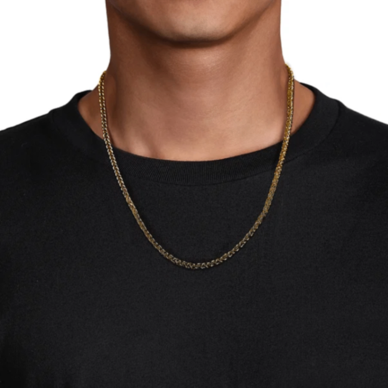 
                  
                    Men's Wheat Chain Necklace, 22 Inches
                  
                