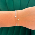 Diamond Bezel Bracelet, White Gold - Carter's Collective Fine Jewelry