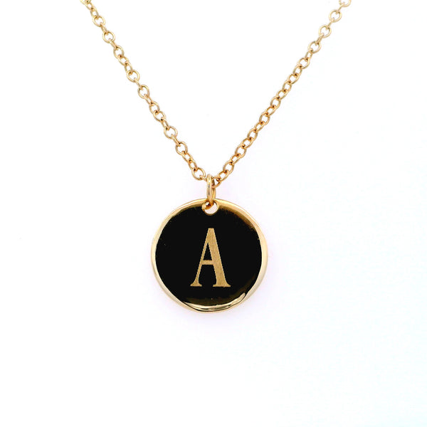 Engravable Disc Charm Necklace (Engraving Included)