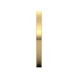 14K Yellow Gold Flat Spacer Band, 2mm